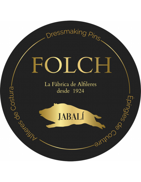 Mini expositor 4 cajitas metálicas con alfileres Folch QFSURT04