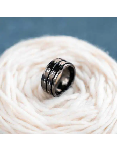 Anillo cuentavueltas Black Row Knitpro, unidad