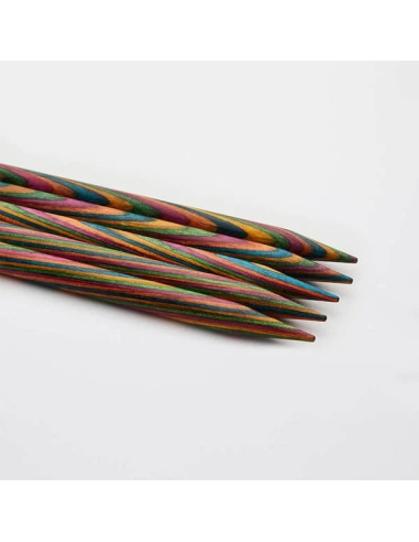 Aguja doble punta Knitpro Symfonie 15 cm, juego de 5