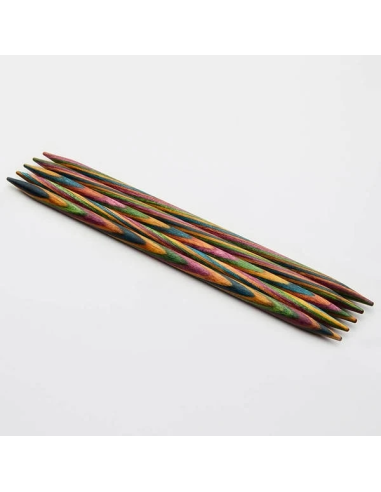 Aguja doble punta Knitpro Symfonie 15 cm, juego de 5