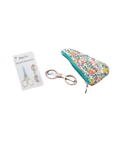 Tijera plegable Rose gold Knitpro 11286