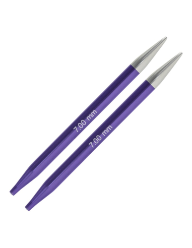 Aguja intercambiable Knitpro Zing 13 cm, par