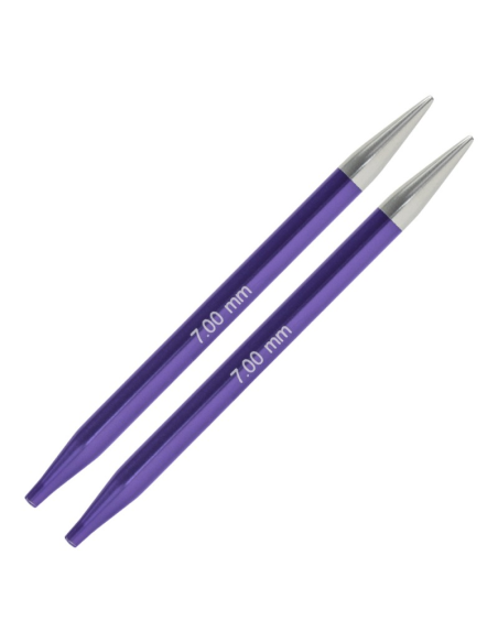 Aguja intercambiable Knitpro Zing 13 cm, par