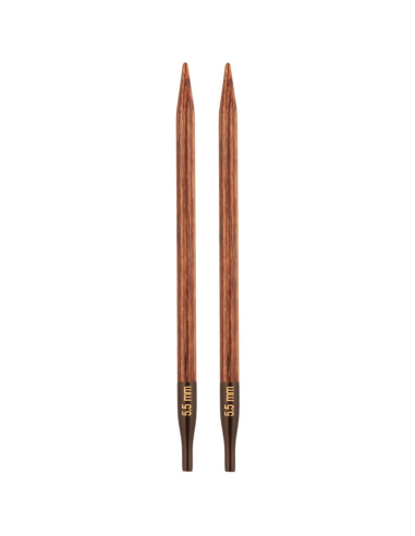 Aguja intercambiable Knitpro Ginger 13 cm, par
