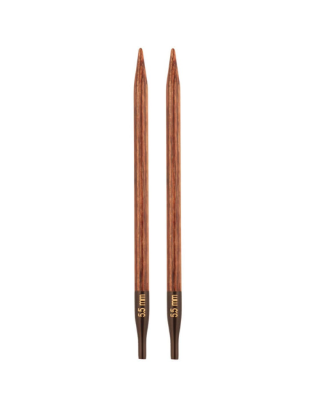 Aguja intercambiable Knitpro Ginger 13 cm, par