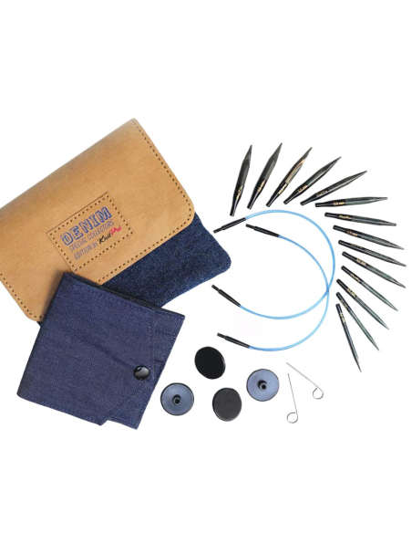 Set agujas interc. 3-6 mm KnitPro Indigo Mini 20645