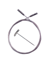 Cable Silver Swiv. 360º 20 cm ChiaoGoo 7708, unidad