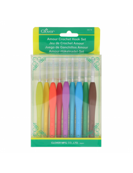 Set ganchillos 2-6 mm Clover Amour 3674