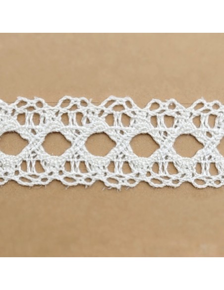 Entredós pasacinta bolillo mercerizado 9262 (1,8 cm), m