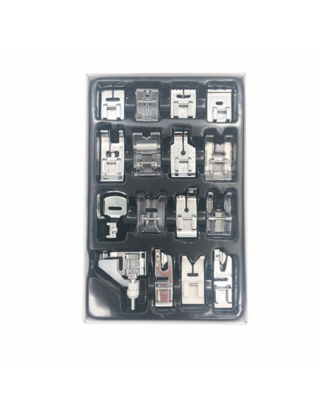 Caja prensatelas multifuncional, 16 modelos