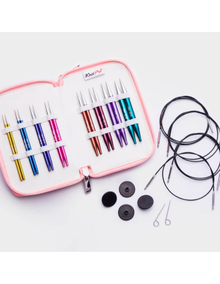 Set agujas interc. 3,5-8 mm 10 cm KnitPro Zing Special Deluxe 47425