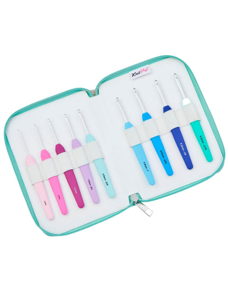 Set 9 ganchillos Waves 2.0 Deluxe KnitPro 30951