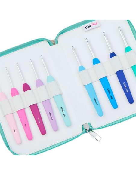 Set 9 ganchillos Waves 2.0 Deluxe KnitPro 30951
