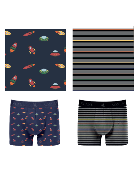 Bóxer Médite Soxland 0212434, pack 2 boxer