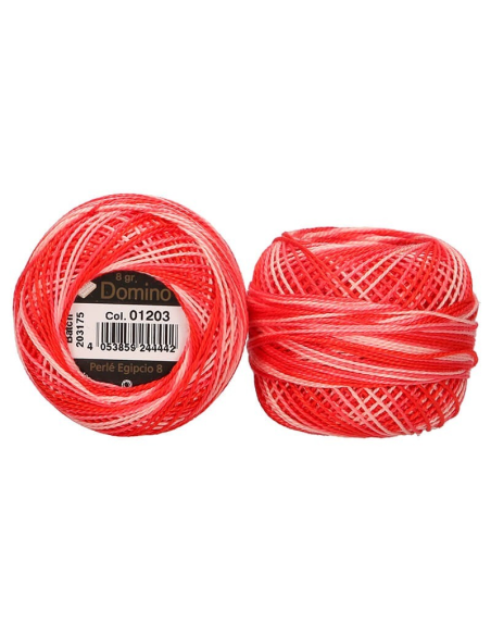 Perlé Domino Nº 12 5 gr, 10 ovillos