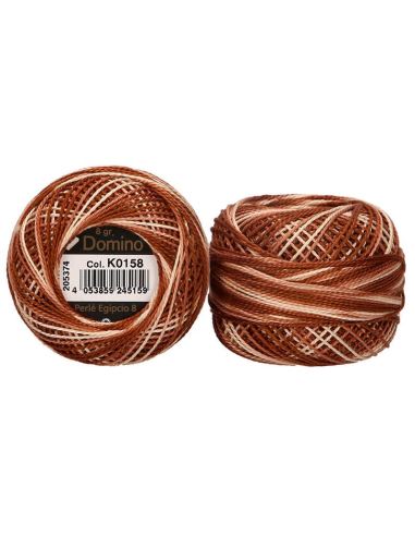 Perlé Domino Nº 12 5 gr, 10 ovillos