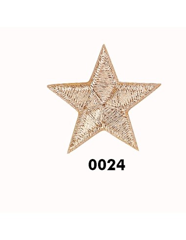 Aplicación estrella metalizada 164776, blister de 10 u