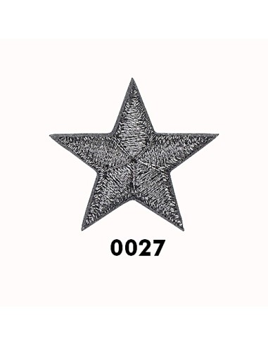 Aplicación estrella metalizada 164776, blister de 10 u