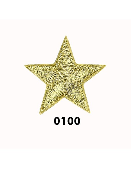 Aplicación estrella metalizada 164776, blister de 10 u