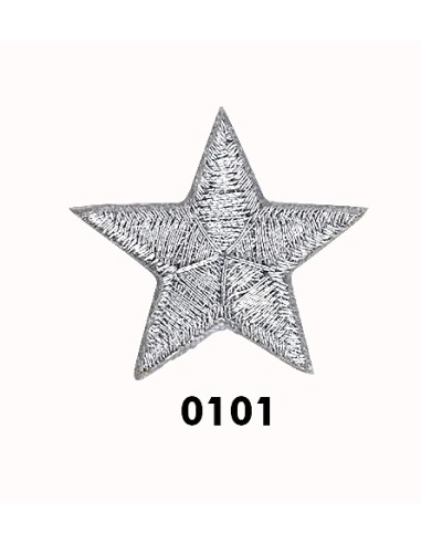 Aplicación estrella metalizada 164776, blister de 10 u