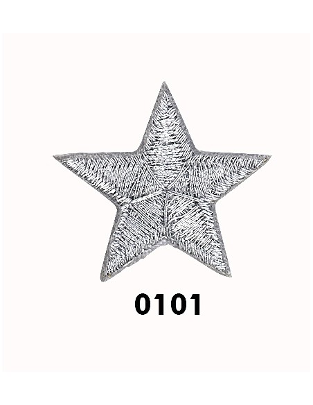 Aplicación estrella metalizada 164776, blister de 10 u