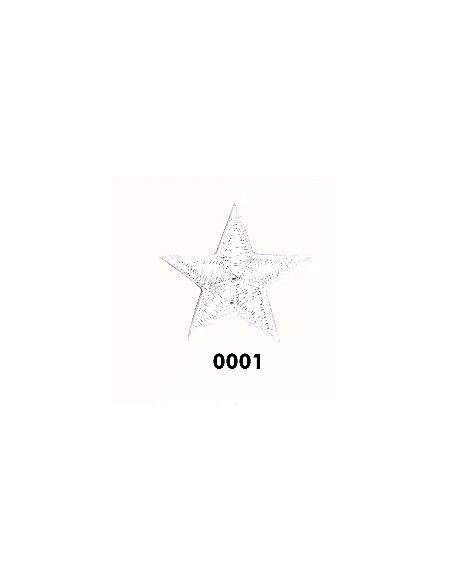 Aplicación estrella metalizada 164776, blister de 10 u