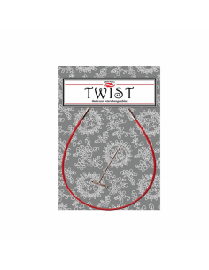 Cable twist red 13 cm para circulares interc. ChiaoGoo 7105