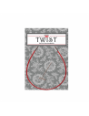 Cable twist red 13 cm para circulares interc. ChiaoGoo 7105