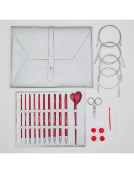 Set ganchillos tunecinos 3,5 - 8 mm Knitpro Amore