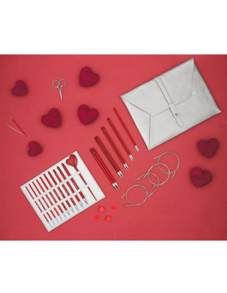 Set ganchillos tunecinos 3,5 - 8 mm Knitpro Amore