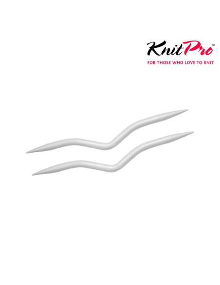 Aguja para trenzar aluminio KnitPro 45503, blíster de 2 surt.