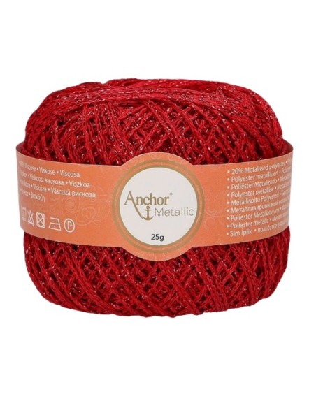 Perlé Anchor Metallic 25 gr 4716000, 10 ovillos