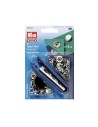 Botón presión sport 13 mm plata Prym 390501, blíster
