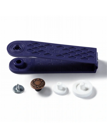 Botón vaquero 17 mm cobre viejo Prym 622238, blíster
