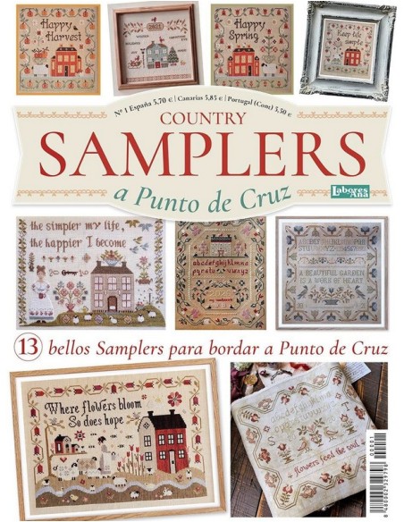 Revista Country Samplers a punto de cruz Nº 1