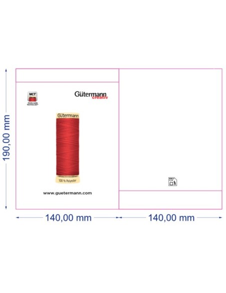 Pack 50 bolsas papel Gütermann Ditex