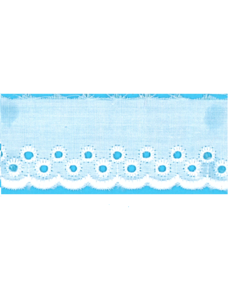 Tira bordada con 2 bodoques 11787 (2,8 cm), m