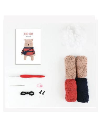 Amigurumis kit Anchor Benji the Bear A28C02-L