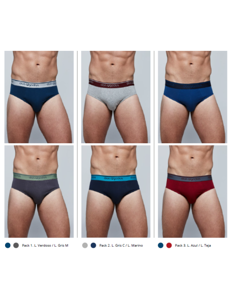 Slip hombre Don Algodón PS91, pack de 2 boxer