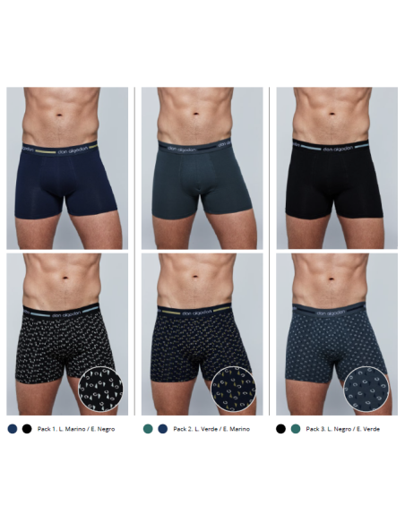 Bóxer Don Algodón PB701, pack de 2 boxer