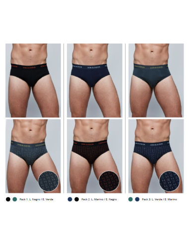 Slip hombre Don Algodón PS705, pack de 2 boxer