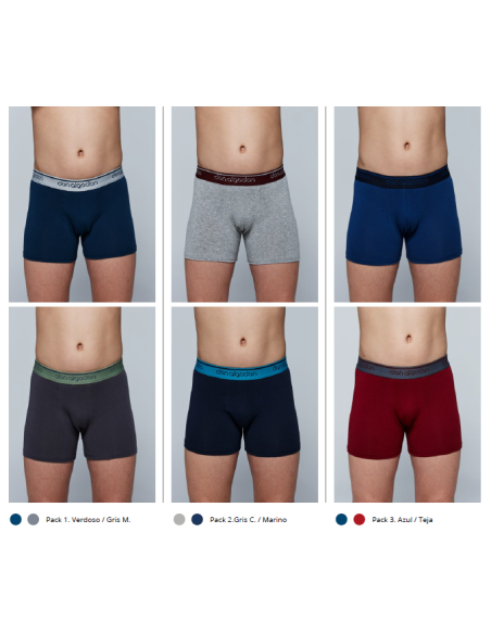 Bóxer niño Don Algodón PB61, pack de 2 boxer