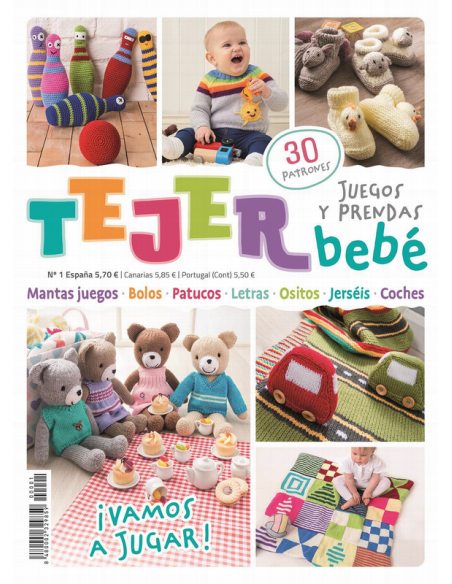Revista Tejer juegos y prendas Bebé Nº 1