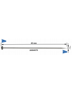 Alfiler acero AAN407006 40x0.70 mm, 25 gr.