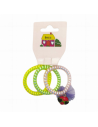 Goma pelo cable teléfono 1 con adorno Inca 41542, pack 3 unidades