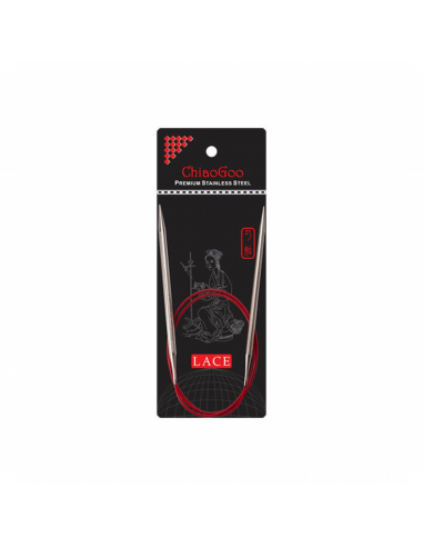 Agujas circulares 60 cm red lace ChiaoGoo 7024