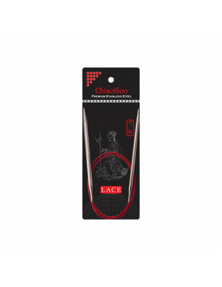 Agujas circulares 60 cm red lace ChiaoGoo 7024