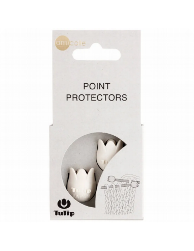 Protector puntas grande Tulip Blanco AC048E, blister de 2 und.