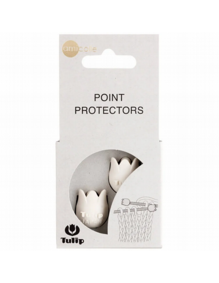 Protector puntas grande Tulip Blanco AC048E, blister de 2 und.