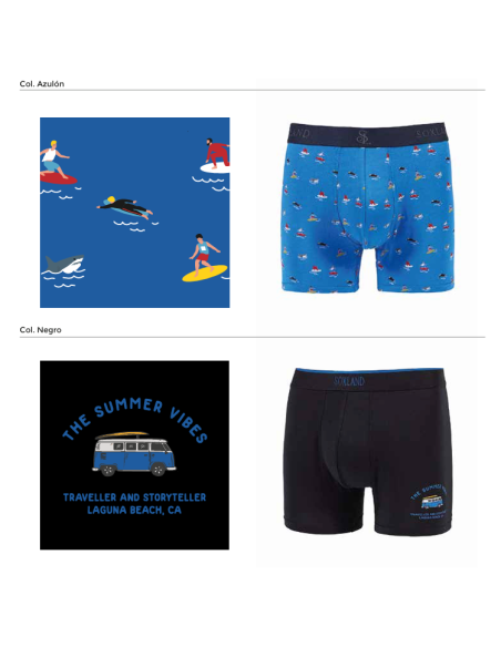 Bóxer Médite Bambú Soxland 0212452, pack 2 boxer